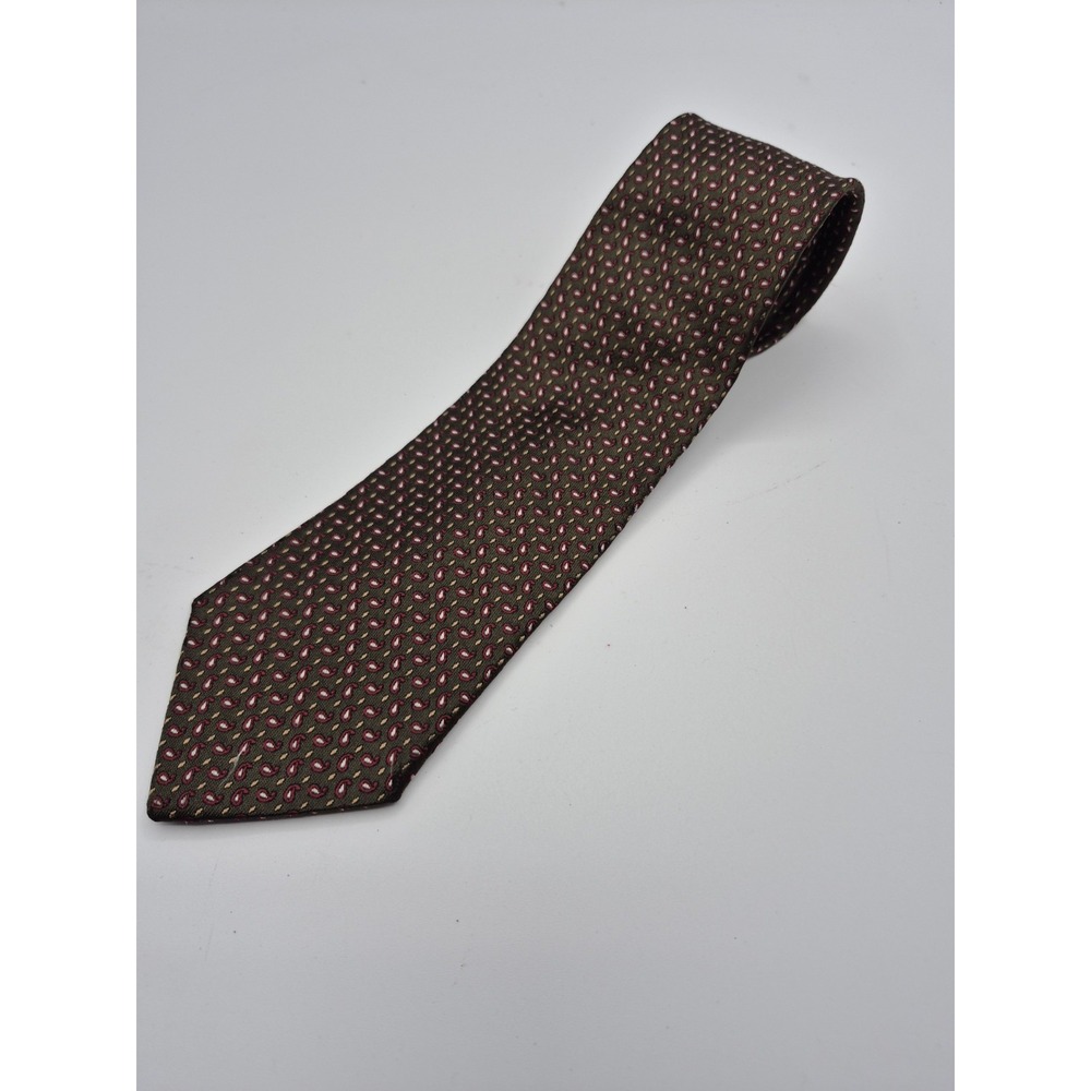 Givenchy Tie Silk Green Red‎ Paisley